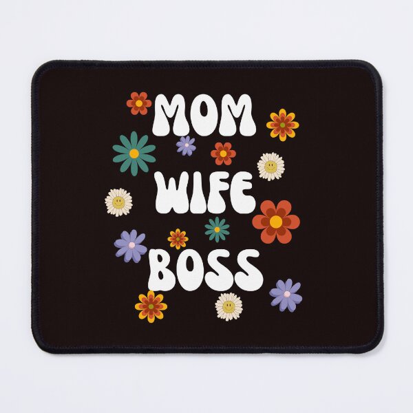 Item preview, Funny Mom Wife Boss Strong Woman Mommy Boss Retro Flowers designed and sold by MagicSD Designs.