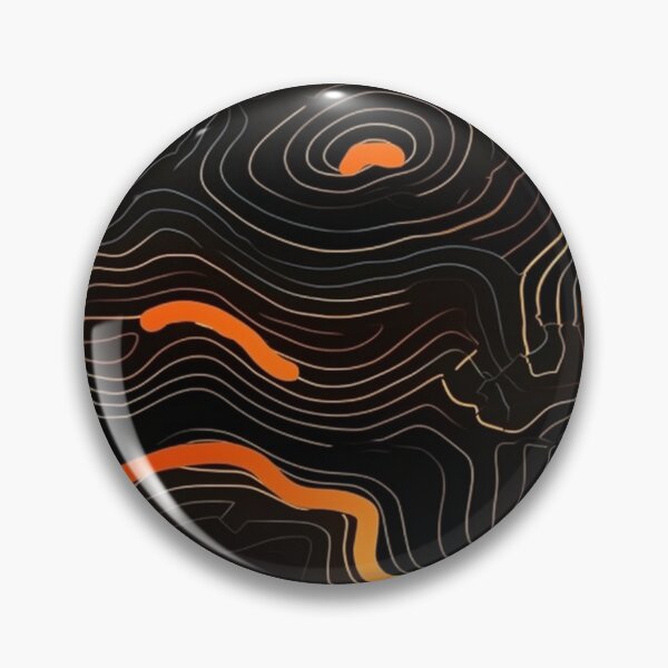 Item preview, Topographic Black/Orange designed and sold by Dutyboundart.