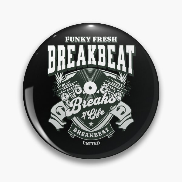 Item preview, BREAKBEAT  - Funky Fresh 4 Life (white/light green) designed and sold by Discothreadz.