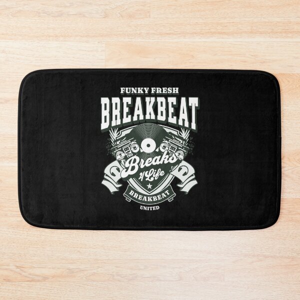 Item preview, BREAKBEAT  - Funky Fresh 4 Life (white/light green) designed and sold by Discothreadz.