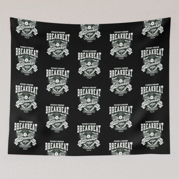 Item preview, BREAKBEAT  - Funky Fresh 4 Life (white/light green) designed and sold by Discothreadz.