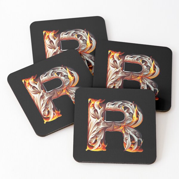 Item preview, Letter < R > Fire Style designed and sold by ImgByLili.