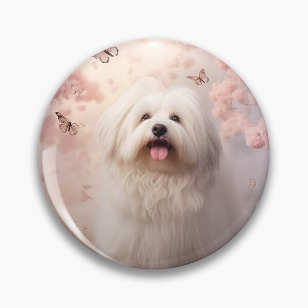 Item preview, Coton de tulear in flowers designed and sold by offwhitelimo.