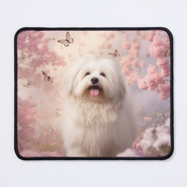 Item preview, Coton de tulear in flowers designed and sold by offwhitelimo.