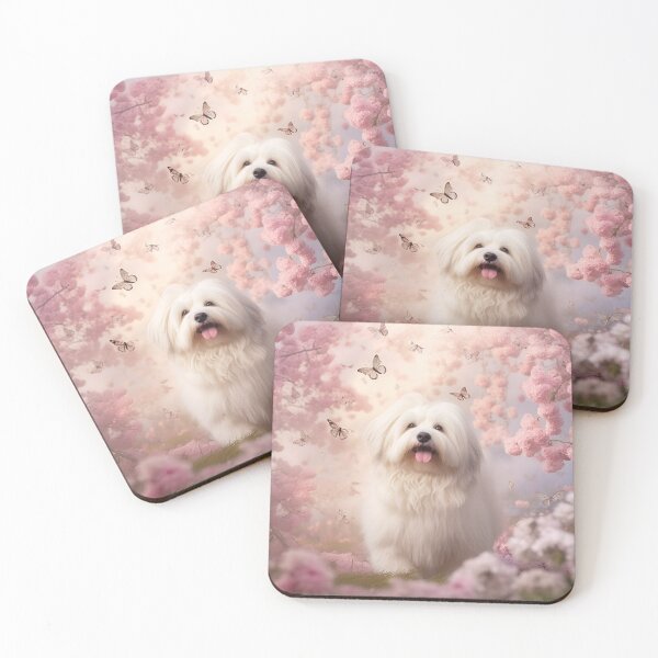 Artikelvorschau, Coton de Tulear in Blumen entworfen und verkauft von offwhitelimo.