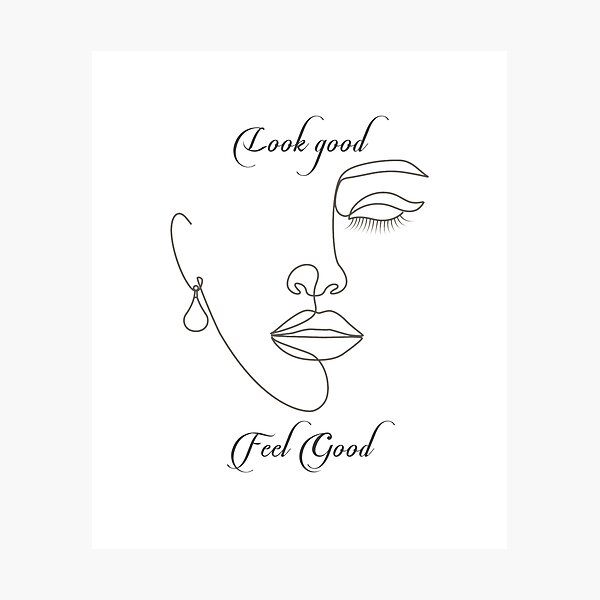 Item preview, Female Form Lineart: Look Good Feel Good designed and sold by WinnieMae44.