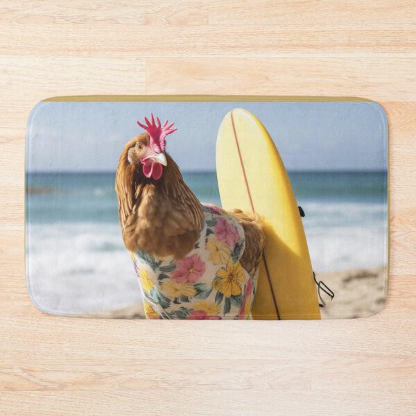 Item preview, Summer Surfing Chicken designed and sold by AbsudlyEpicAI.