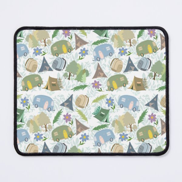 Item preview, Set Up Camp Camping Print Outdoors Tents Campers Nature designed and sold by Mossy Shed Prints.