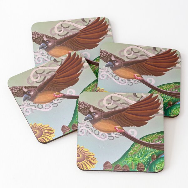 Item preview, Ugandan Mouse Bird In Flight - Mural Art  designed and sold by Jillianamatt.