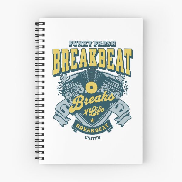 Item preview, BREAKBEAT  - Funky Fresh 4 Life (yellow/slate blue)  designed and sold by Discothreadz.