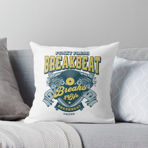 Item preview, BREAKBEAT  - Funky Fresh 4 Life (yellow/slate blue)  designed and sold by Discothreadz.