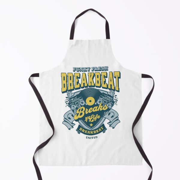 Item preview, BREAKBEAT  - Funky Fresh 4 Life (yellow/slate blue)  designed and sold by Discothreadz.