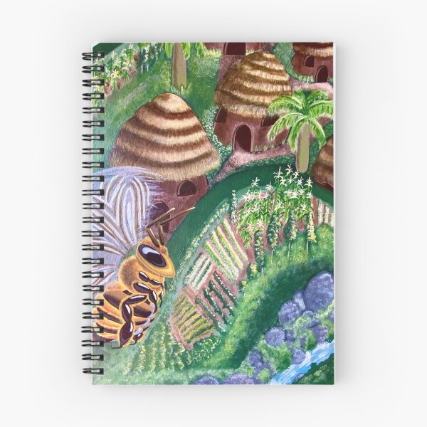 Item preview, Bee Flies Over Jungle River - Mural Art  designed and sold by Jillianamatt.