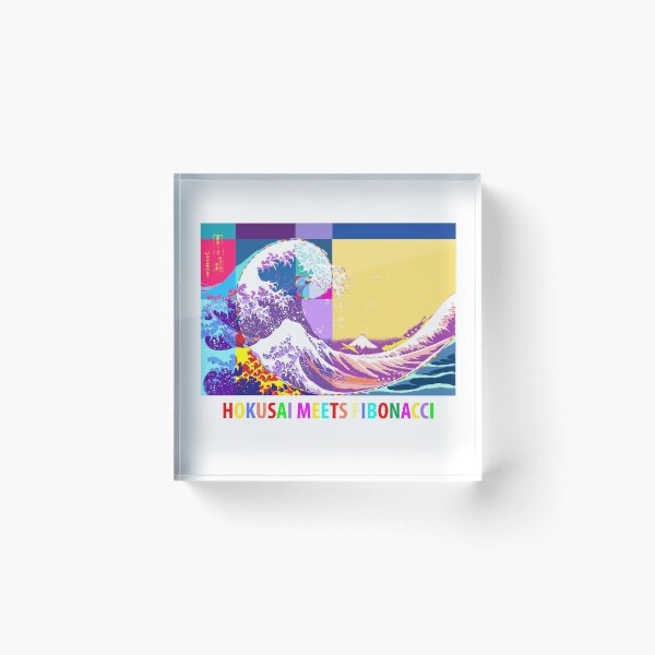 Item preview, Hokusai Meets Fibonacci, Pop Art Style   designed and sold by SymbolGrafix.