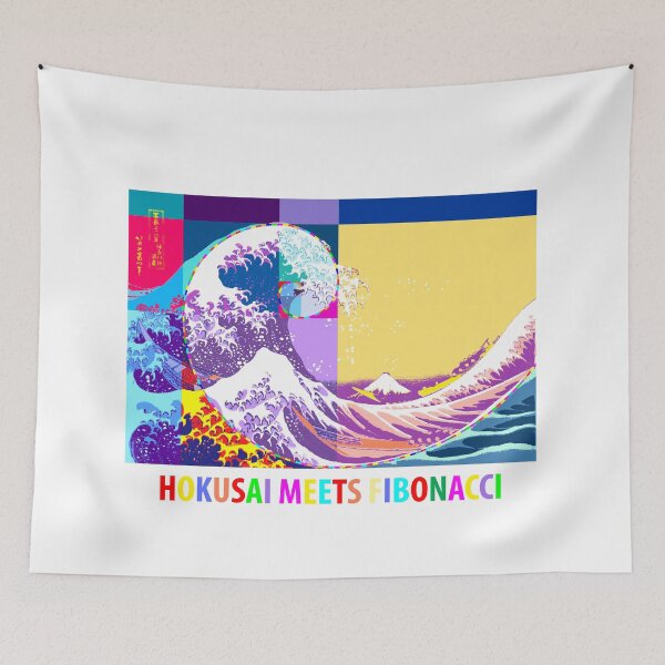 Item preview, Hokusai Meets Fibonacci, Pop Art Style   designed and sold by SymbolGrafix.
