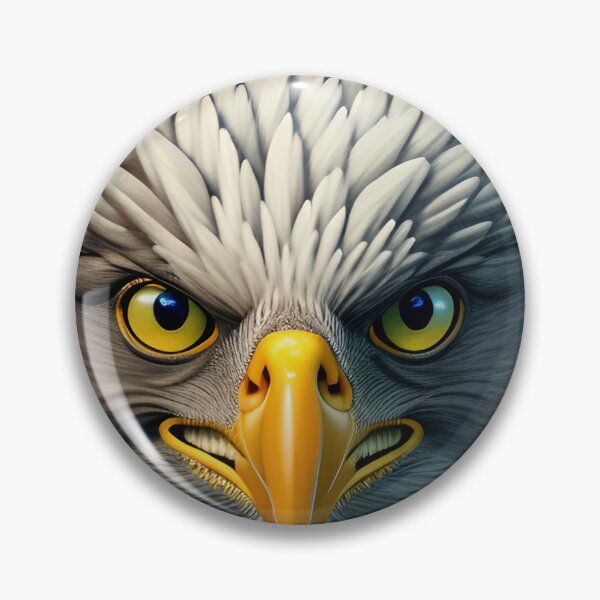 Item preview, Superhero Bald Eagle - Majestic Power designed and sold by ZenEverAI.