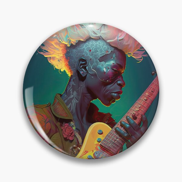 Artikelvorschau, Grüner Zombie-Rocker-Aufkleber entworfen und verkauft von UnicornCool.