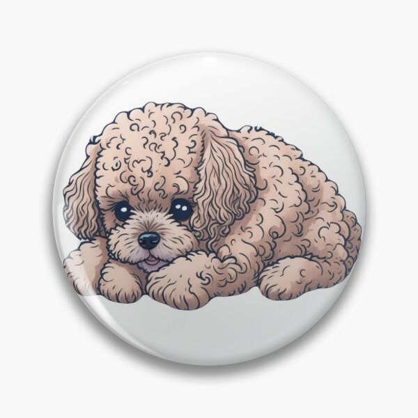 Item preview, Cute Cartoon Toy Poodle designed and sold by toypoodleworld.