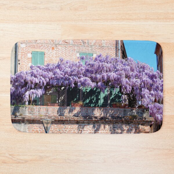Item preview, Wisteria en las fachadas de las casas en el Gers en Francia designed and sold by franck380.