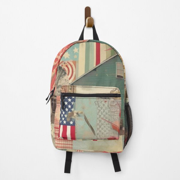 Item preview, America Retro Vintage Patchwork of Americana Pattern Collage designed and sold by BrandonArtWorld.