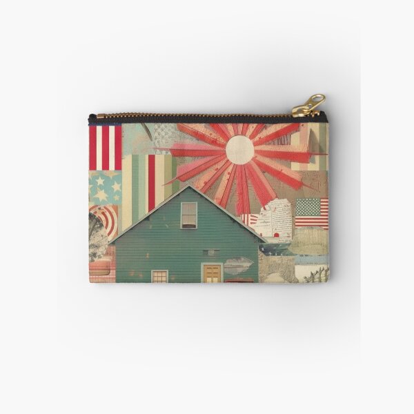 Item preview, America Retro Vintage Patchwork of Americana Pattern Collage designed and sold by BrandonArtWorld.