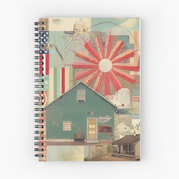 Item preview, America Retro Vintage Patchwork of Americana Pattern Collage designed and sold by BrandonArtWorld.