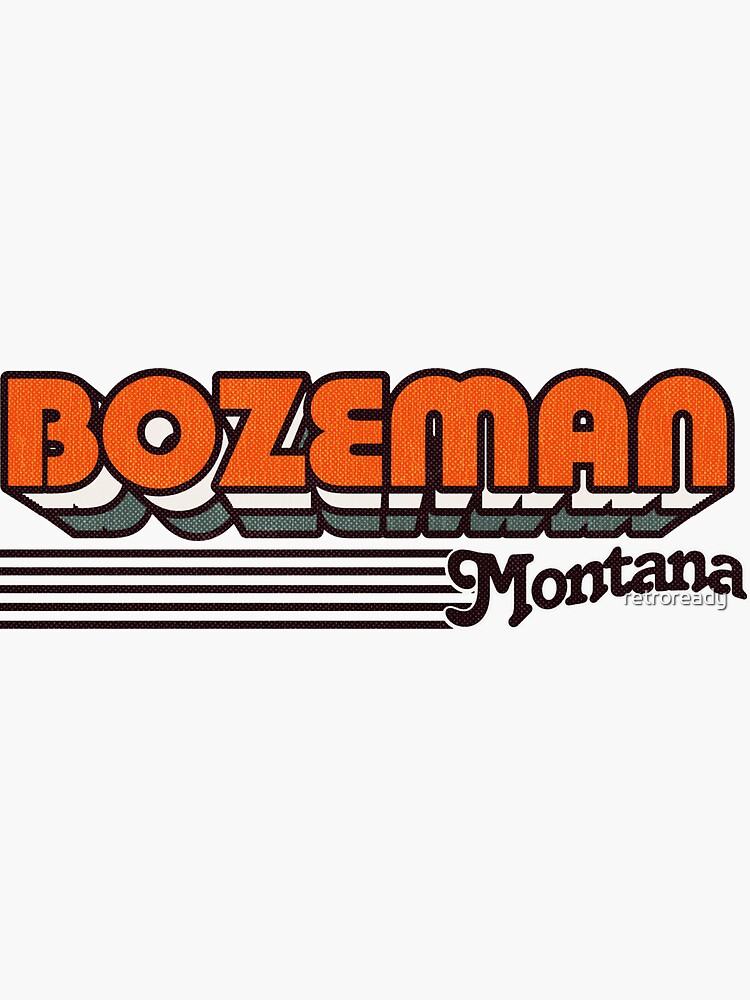 Bozeman Montana Oval Vinyl Decal Sticker City Town College University
