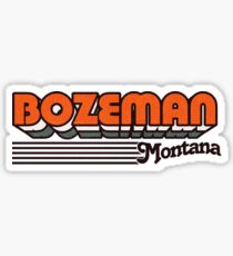 Bozeman, Montana | Retro Stripes Sticker
