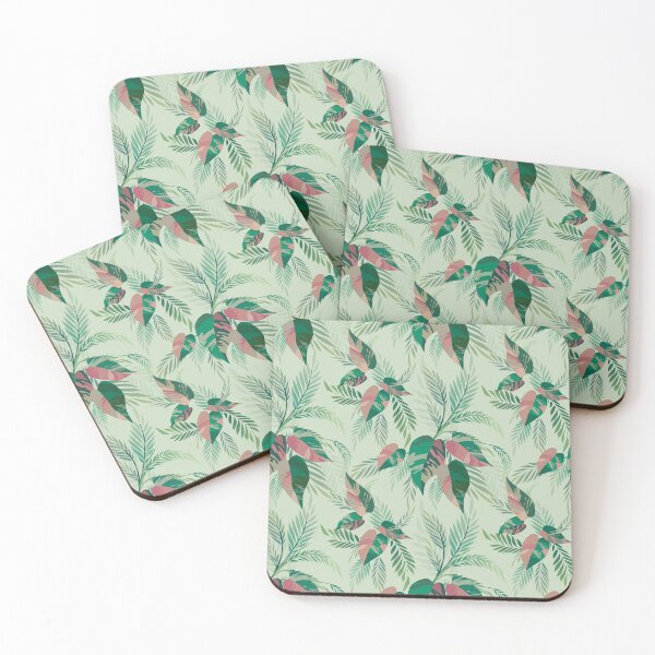 Item preview, Pink princess and palm leaves seamless pattern designed and sold by shamiss.