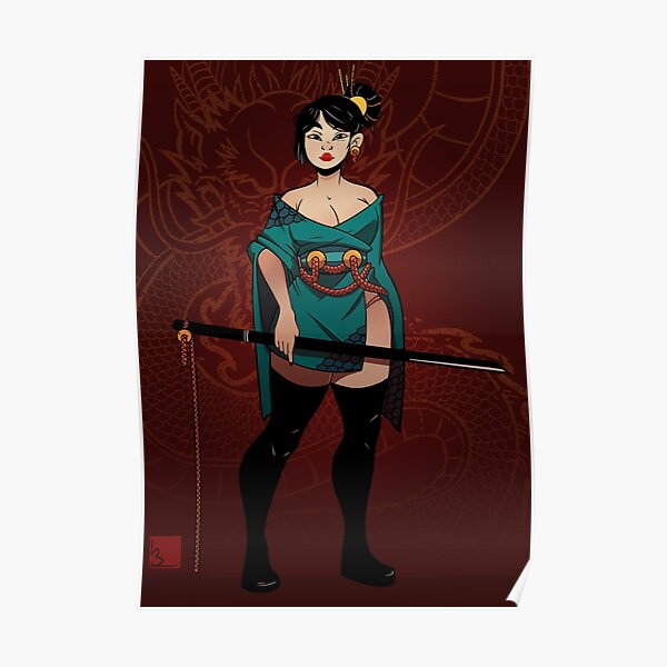 Samurai Girl Poster