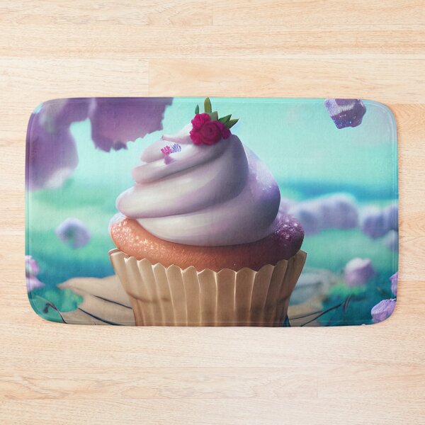 Item preview, Vanilla Cupcake & Blossoms - Sweet Delights designed and sold by ZenEverAI.