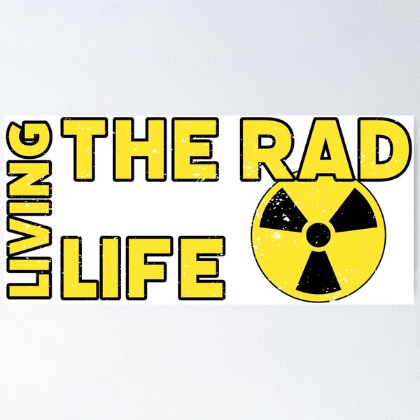 Item preview, Living the Rad Life | Nuclear Medicine | Distressed | Vintage | Radioactive | Humor designed and sold by EDigitalDesigns.