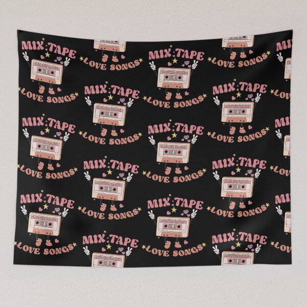 Item preview, Mix Tape Love Songs - Retro Cassette Tape   designed and sold by EleazaTreutel.