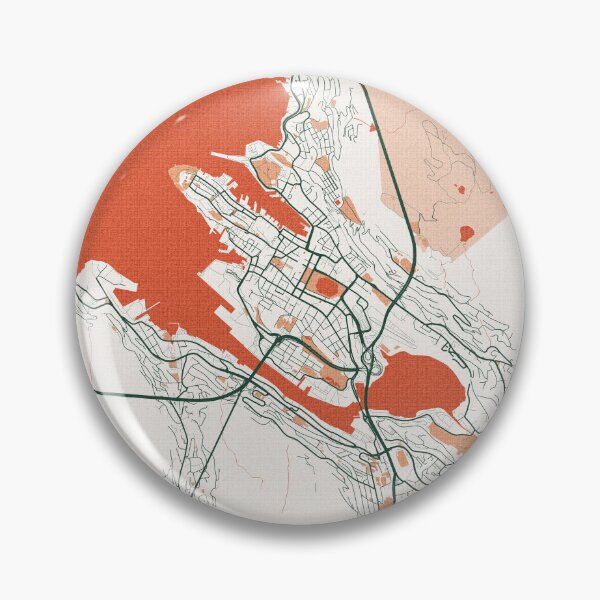 Item preview, Bergen City Map of Vestland, Norway - Bohemian designed and sold by deMAP.