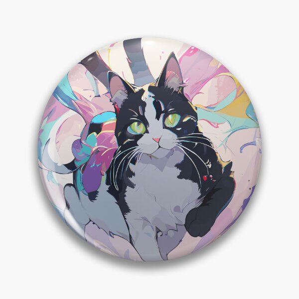 Item preview, Vibrant Whiskers: A Colorful Cat designed and sold by lifeistemporary.