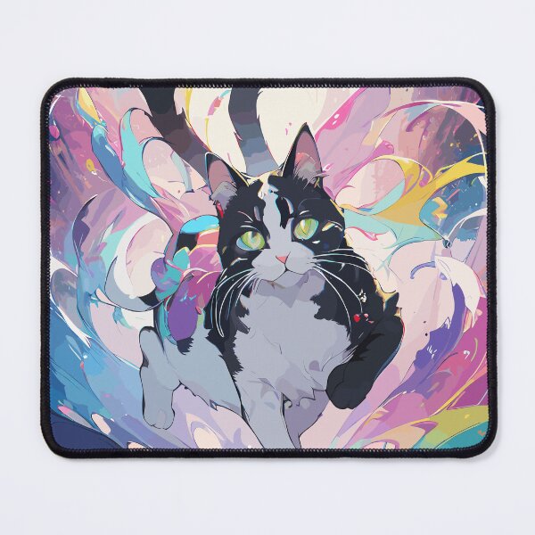 Item preview, Vibrant Whiskers: A Colorful Cat designed and sold by lifeistemporary.