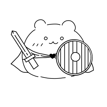 Artwork thumbnail, Knight Hamster by RabbitandMoon