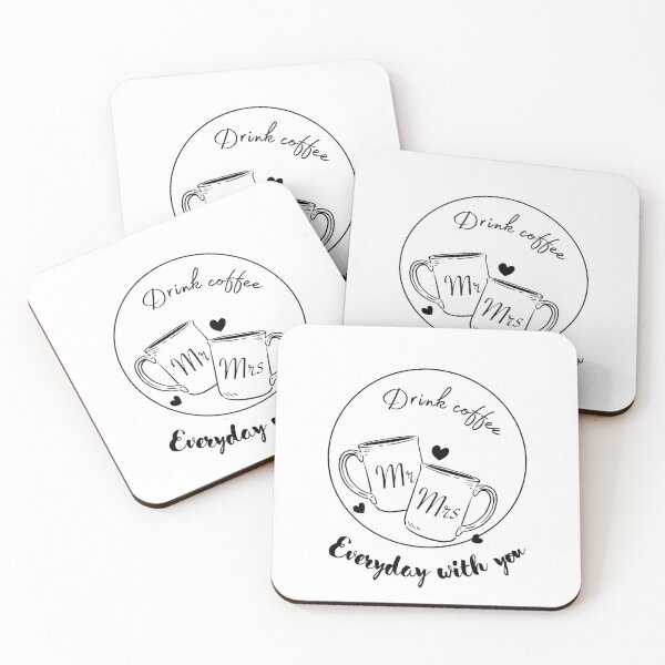 Item preview, Drink Coffee Everyday with You - Newly Married designed and sold by JennyDesignShop.