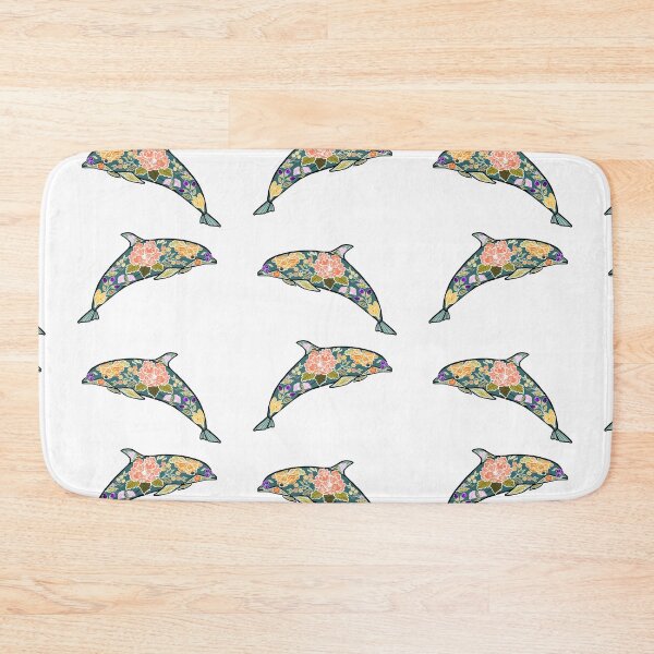 Item preview, Floral Embellished Dolphin designed and sold by CarrieBrose.