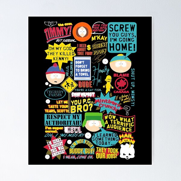 Item preview, South Movie Park Quotes designed and sold by maunofecamic.