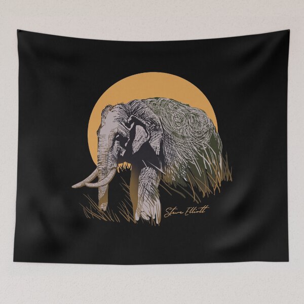 Item preview, Elephant at Sunset designed and sold by steveelliott.