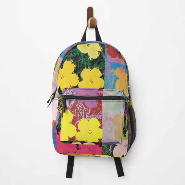 Item preview, Flowerhol Warhol Prints Flowers 2 Pink, Yellow and Orange Poster designed and sold by tiara-Sathori.