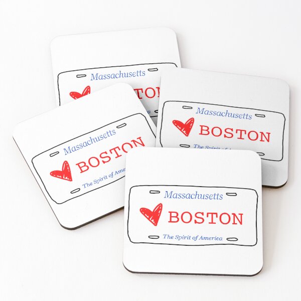 Item preview, <3 Boston License Plate designed and sold by kurtzapno.
