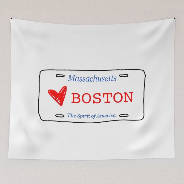 Item preview, <3 Boston License Plate designed and sold by kurtzapno.