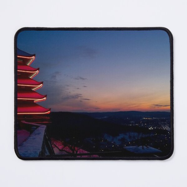 Item preview, Poster Mountaintop Pagoda Print designed and sold by tiara-Sathori.