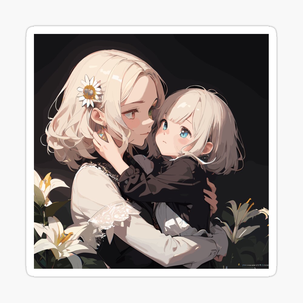 Póster for Sale con la obra «hermosa anime madre e hija» de lifeistemporary  | Redbubble