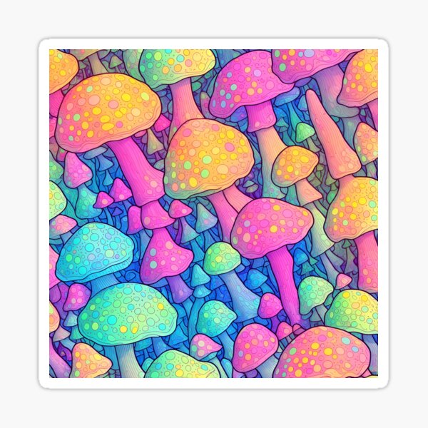 "The Enigma of the Interdimensional Mushrooms" Sticker