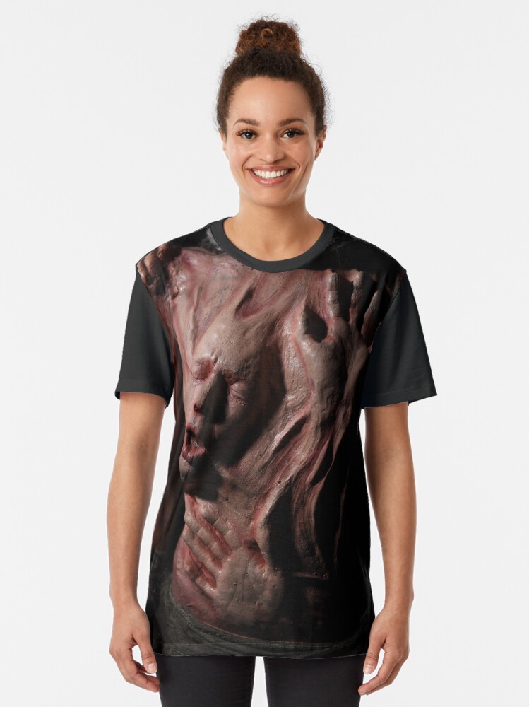 Horror Bipolar Und Depression Kunst Dunkle Seele Kunst Gesicht Und Hande T Shirt Von Kellyodell666 Redbubble