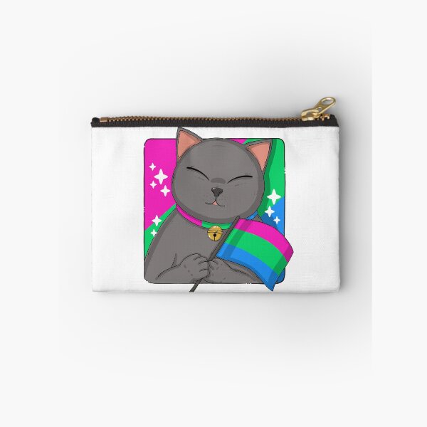 Item preview, British Shorthair Cat Holding Polysexuality Pride Flag designed and sold by Luan Huynh.