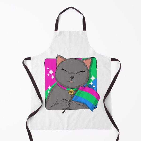 Item preview, British Shorthair Cat Holding Polysexuality Pride Flag designed and sold by Luan Huynh.